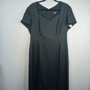 Alex Marie Eunice Black Herringbone Dress